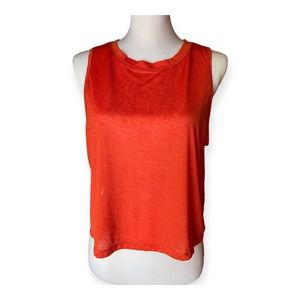 Athleta Women's In Motion Tank Top Size Large Orange Athleisure activewear